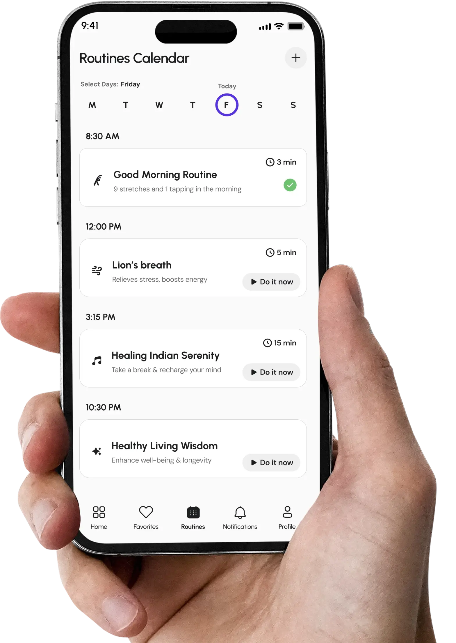 Healthy Habits App & Routine Calendar