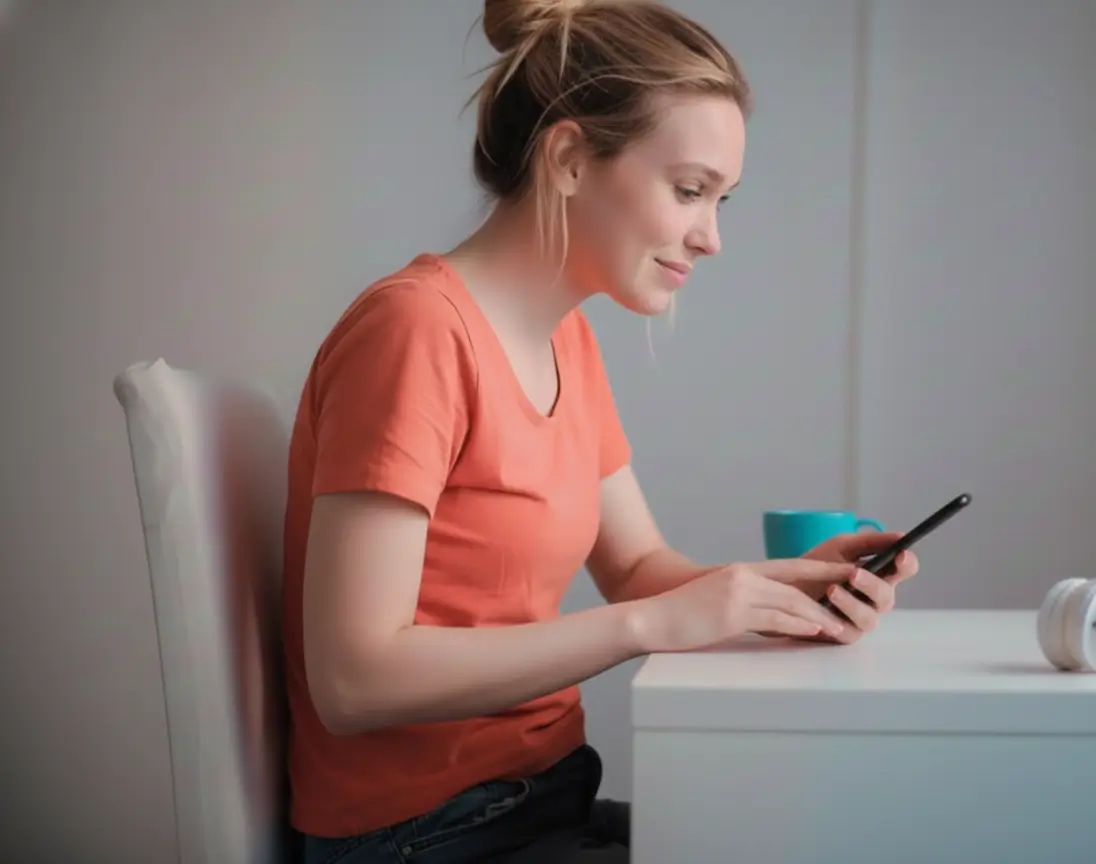 healthy mind on the phone