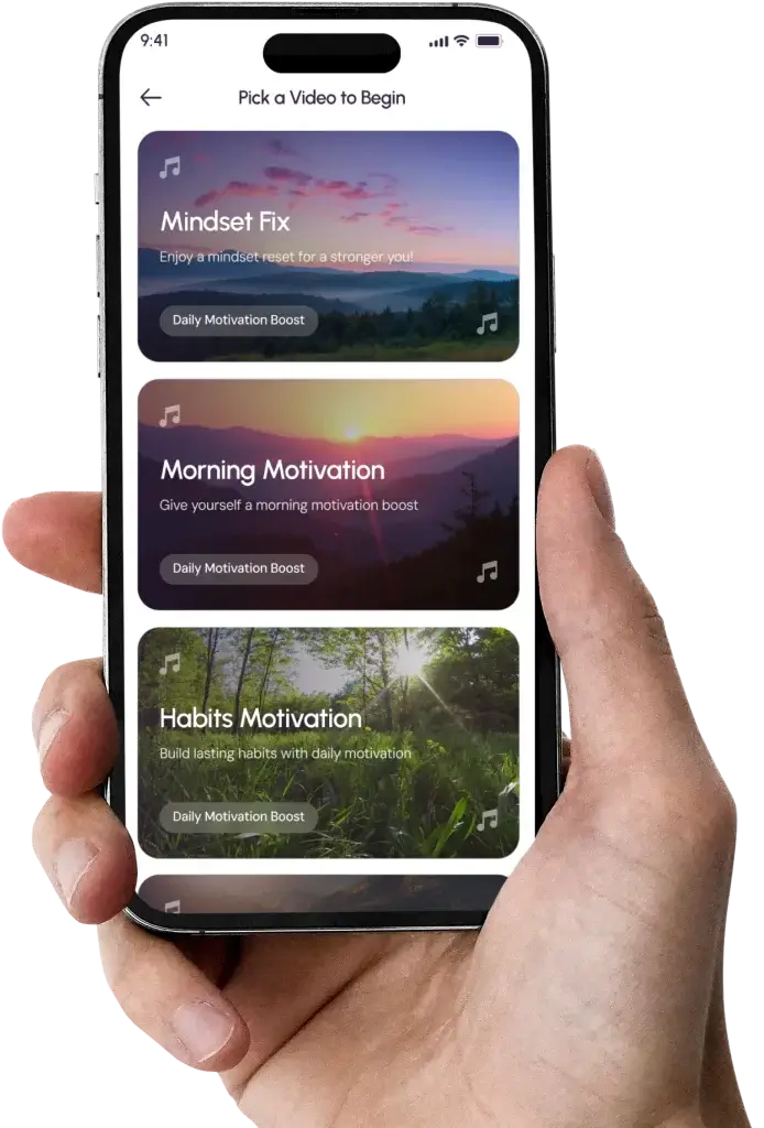 motivation audio screenshot 